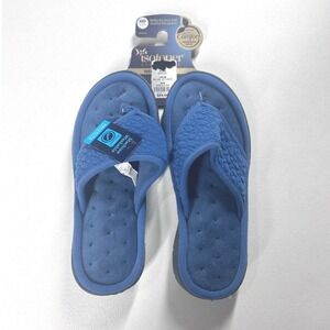 Isotoner Womens Blue Other Style 8553K Flip Flop Slippers Size Medium (7.5-8)NEW